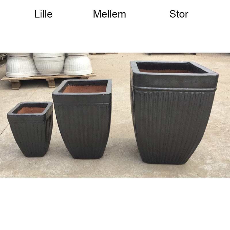 mat sort krukke