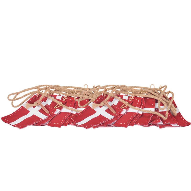 Micro flag på wire Danmark - 3 meter