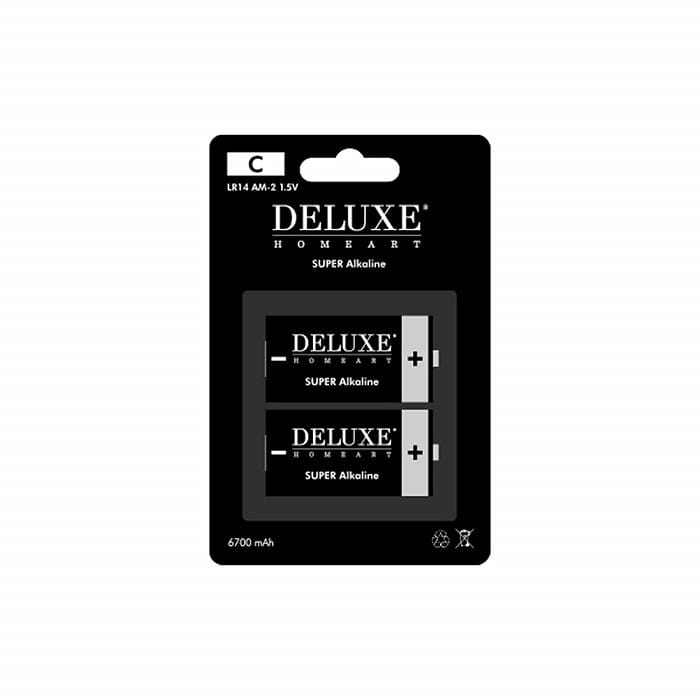 C-Batterier til LED-lys - Deluxe Homeart - 2 stk