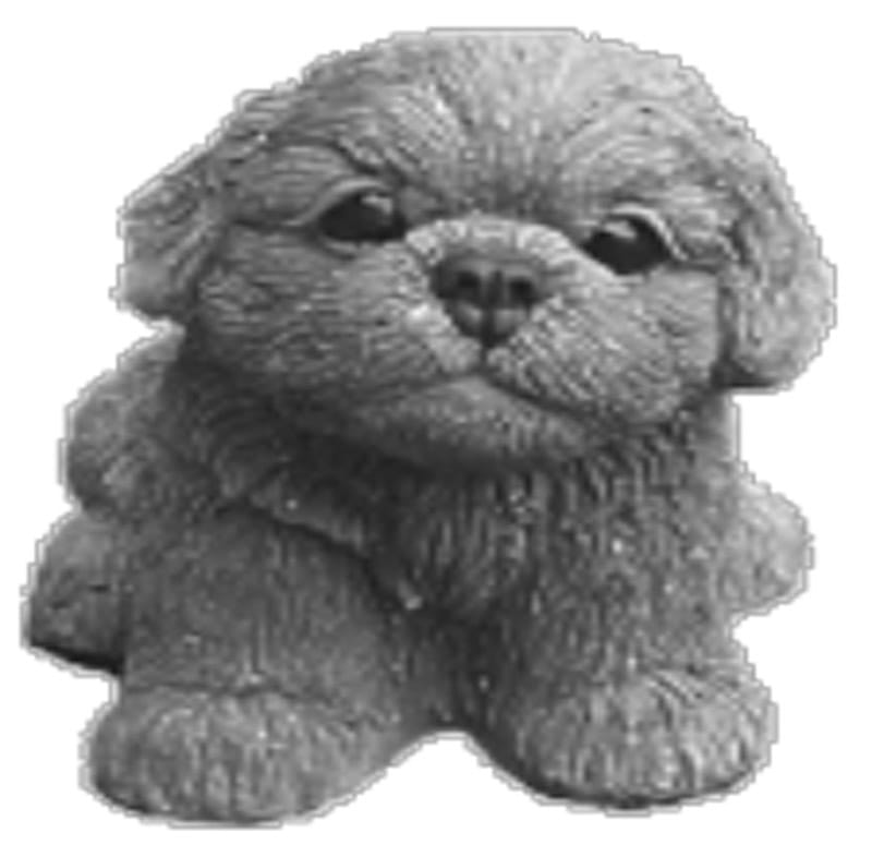 Havefigur i beton. Shih-Tzu hund 30 cm