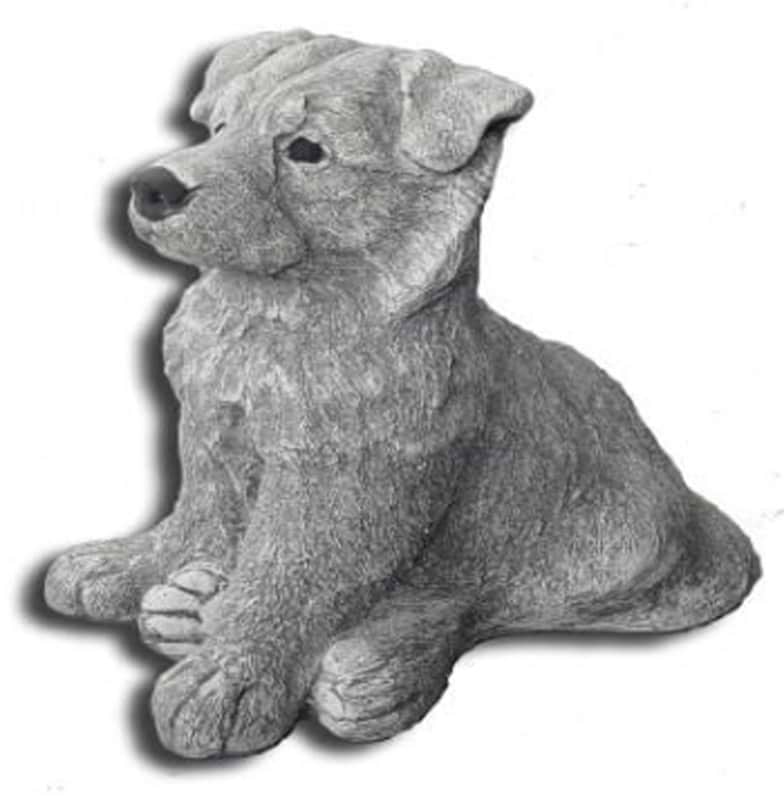Schæfer hvalp - betonfigur - 38 cm