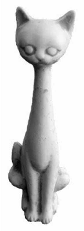 Kat lille - betonfigur - 38 cm