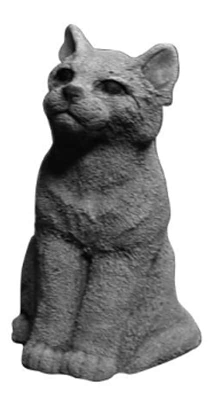 Siddende killing - betonfigur - 24 cm