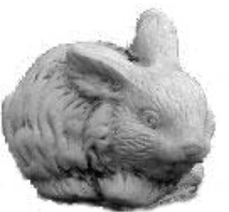 Lille kanin - betonfigur - 8 cm