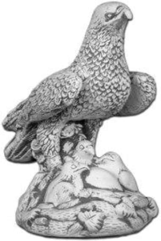 Ørn med unger - betonfigur - 50 cm