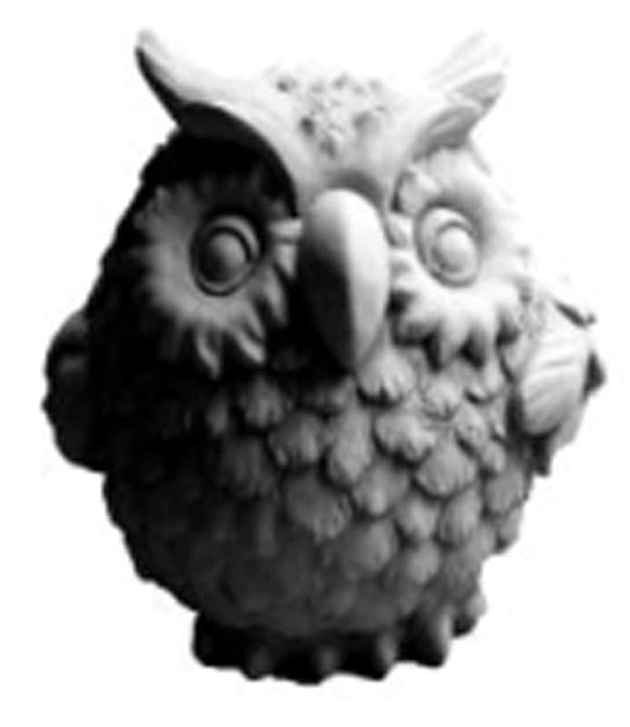 Ugle - betonfigur - 12 cm