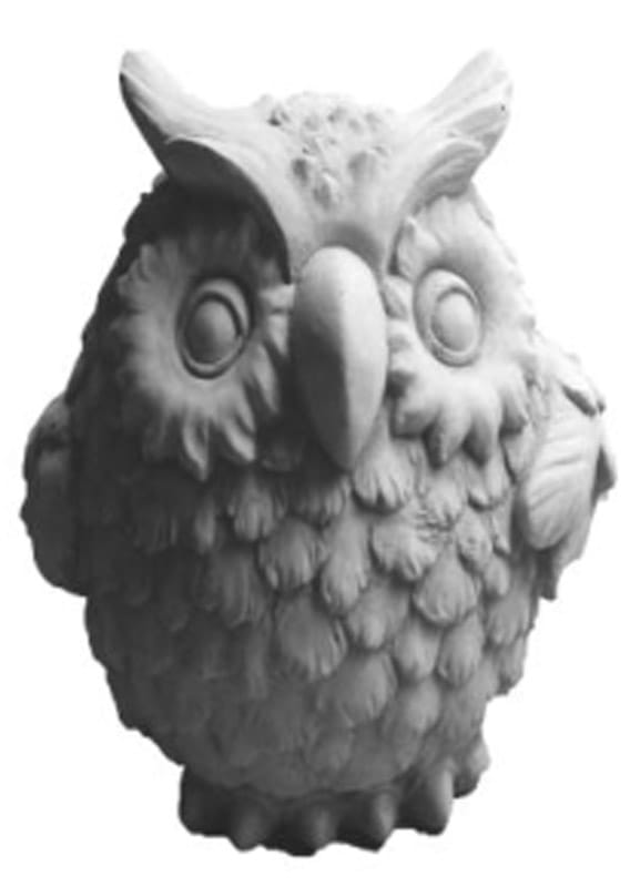 Ugle - betonfigur - 21 cm