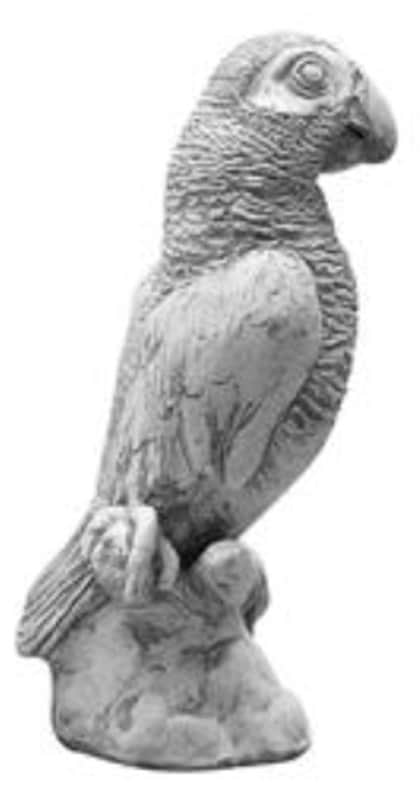 Papegøje - betonfigur - 30 cm