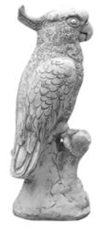 Kakadu Papegøje - betonfigur - 32 cm