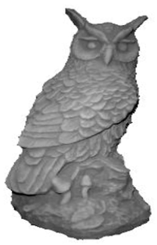 Hornugle - betonfigur - 39 cm