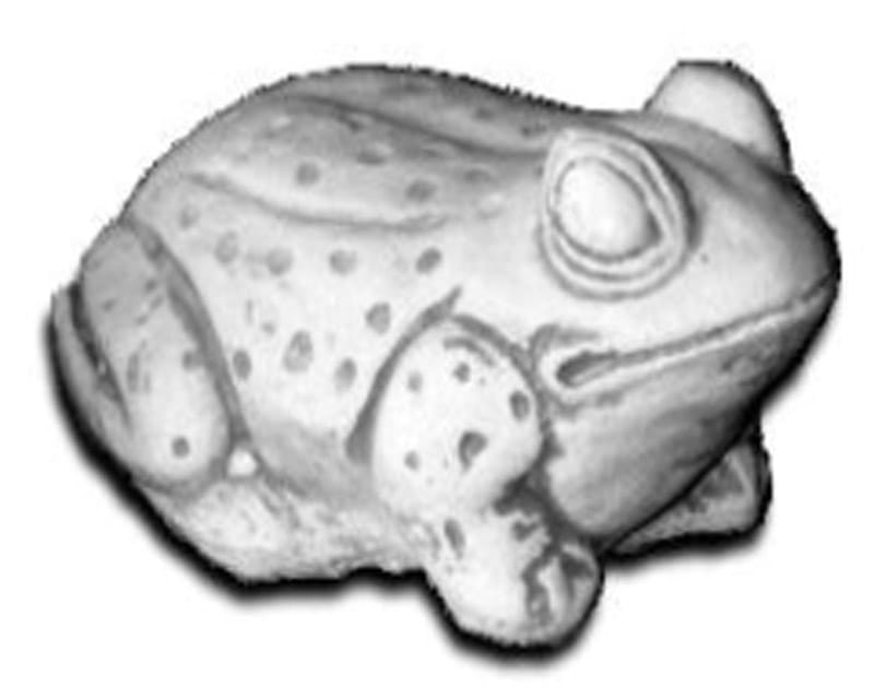 Frø - betonfigur - 8 cm 