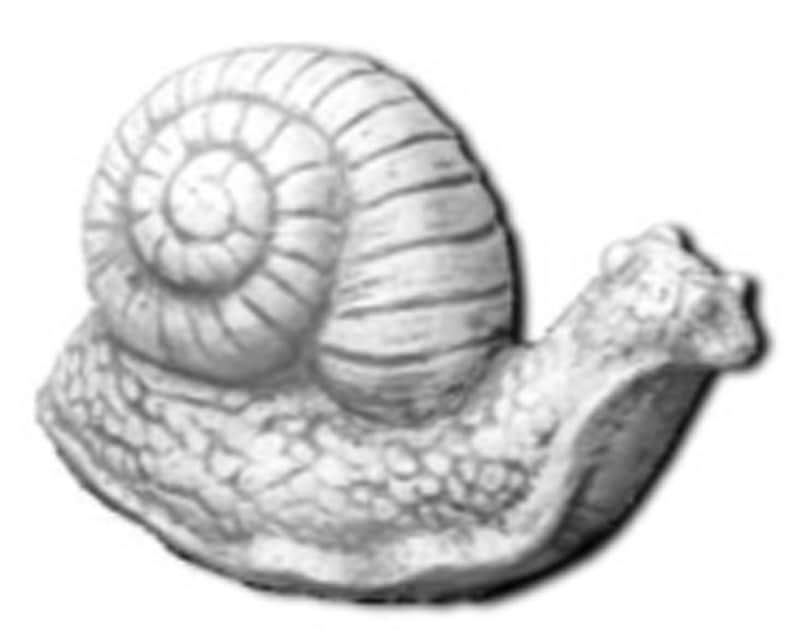 Snegl - betonfigur - 7 cm 