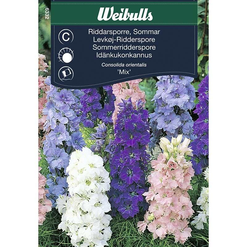Blomsterfrø Levkøj Ridderspore Mix