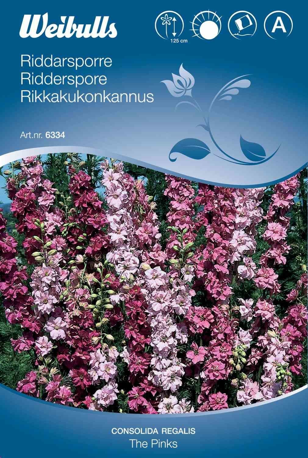 Blomsterfrø (Ridderspore 'The Pinks')