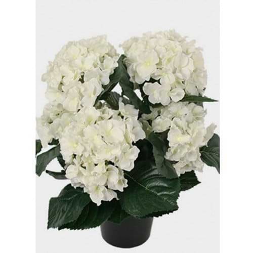 kunstig plante med hvide blomster