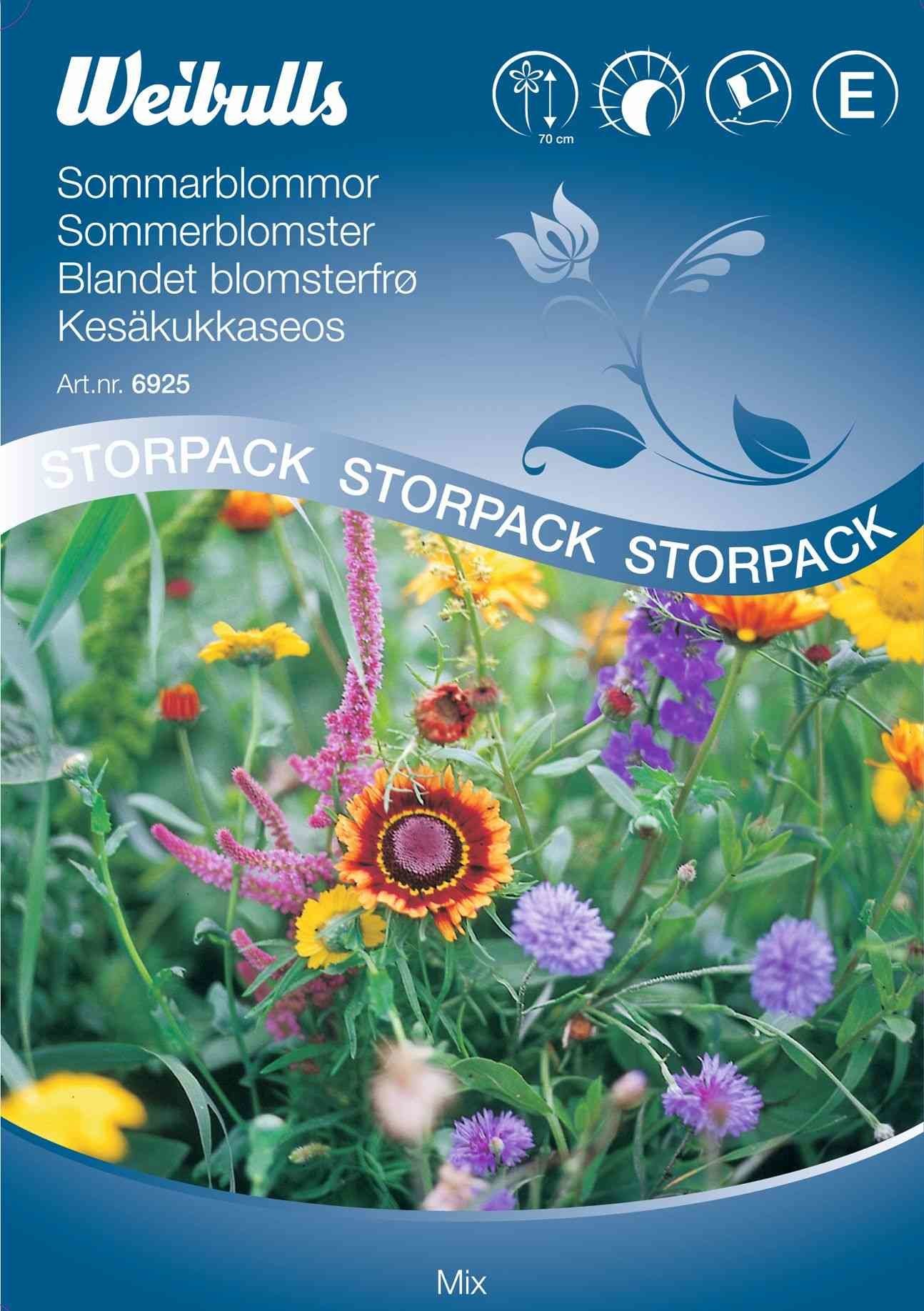 Blomsterfrø (Sommerblomster 'Mix') Stor Pose