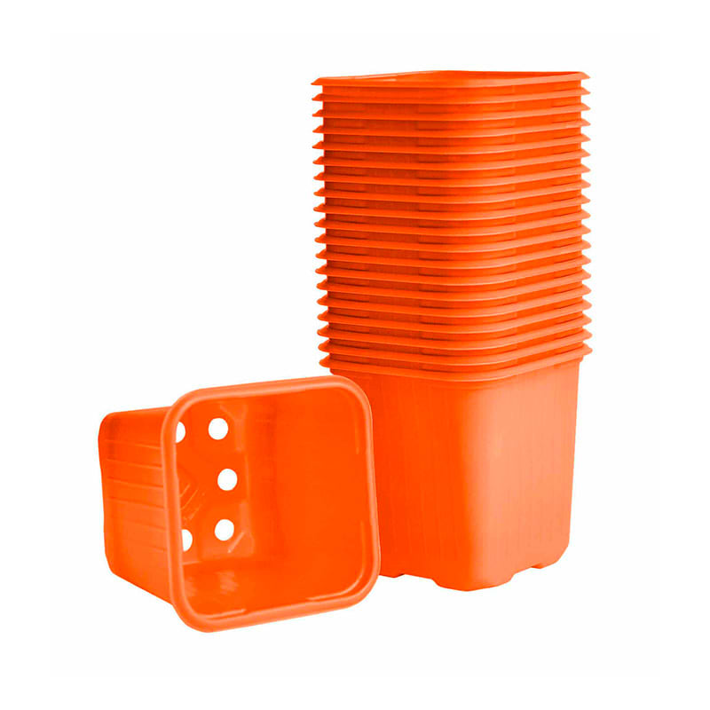 Plastpotter - Orange - 6 cm
