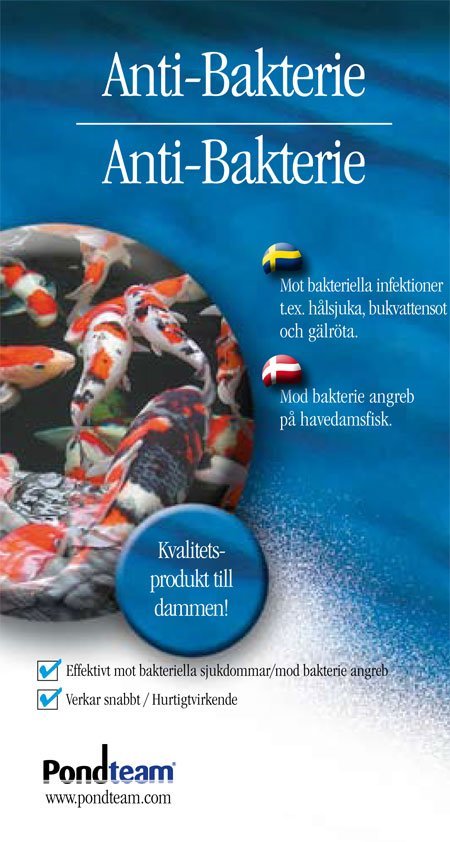 Anti Bakterie 1 liter til 9000 liter - til havedammen