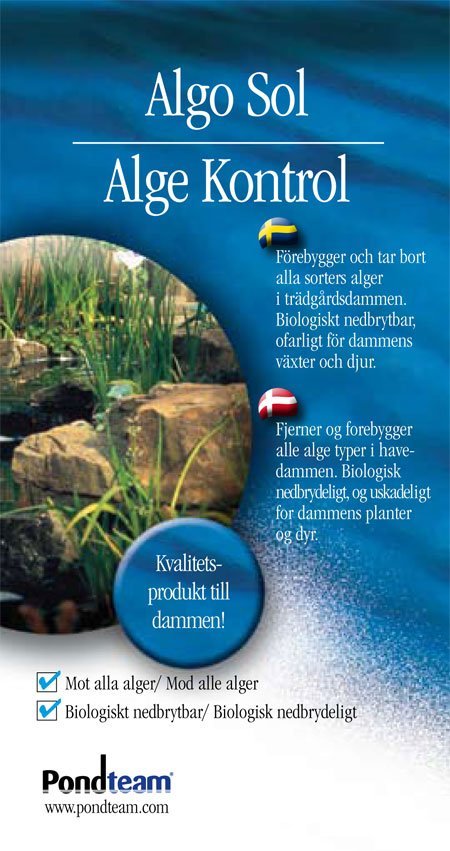 Alge Kontrol - Fjerner Og Forebygger Alger - 250 ml - Pondteam