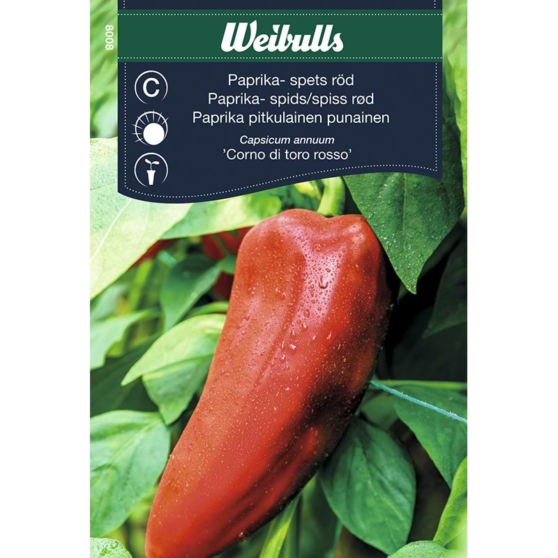 Paprika spids rød 