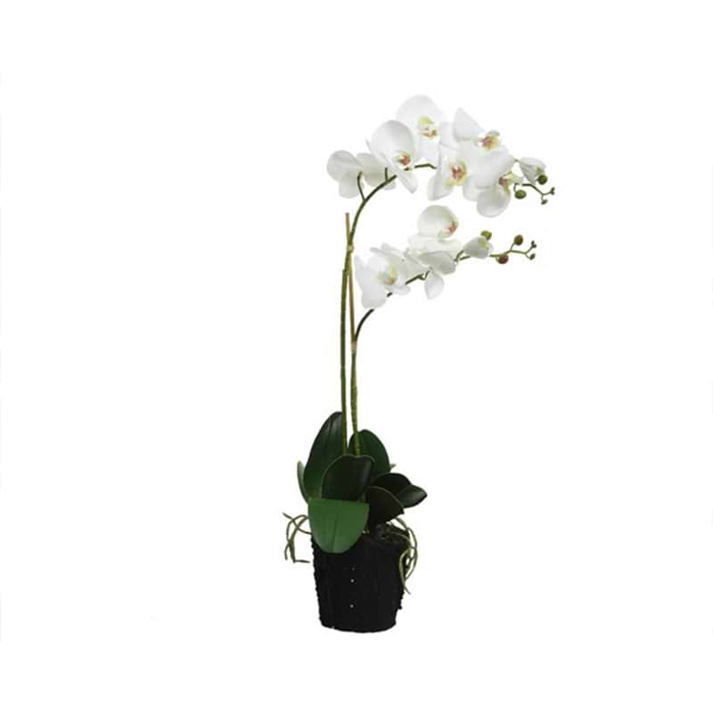 Orkidé Hvid Kunstig - 62 cm