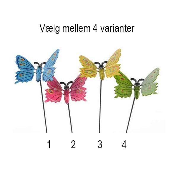 Dekorationspinde med sommerfugle