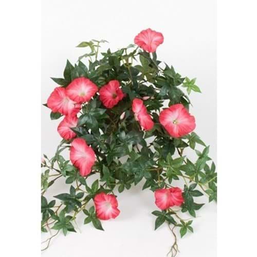 Kunstig blomst med mørkrosa blomster