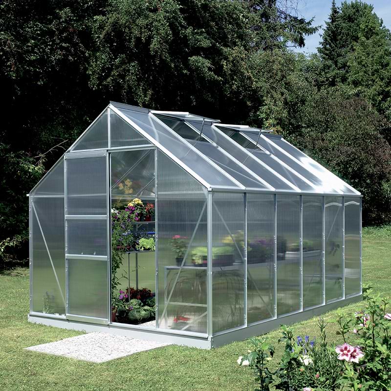 Drivhus aluminium polycarbonat