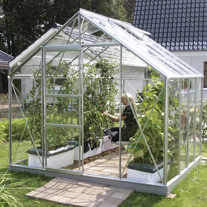 Drivhus aluminium 6,7 m2