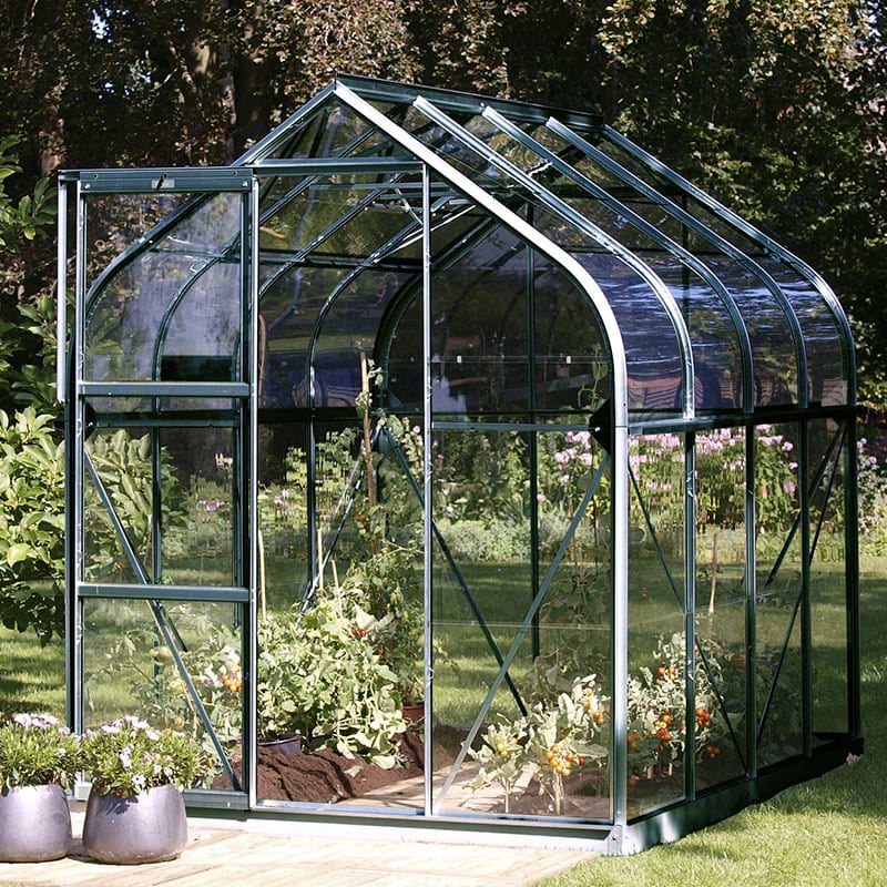 Drivhus - Vitavia Orion - Grøn med 3 mm delt glas - Flere Varianter