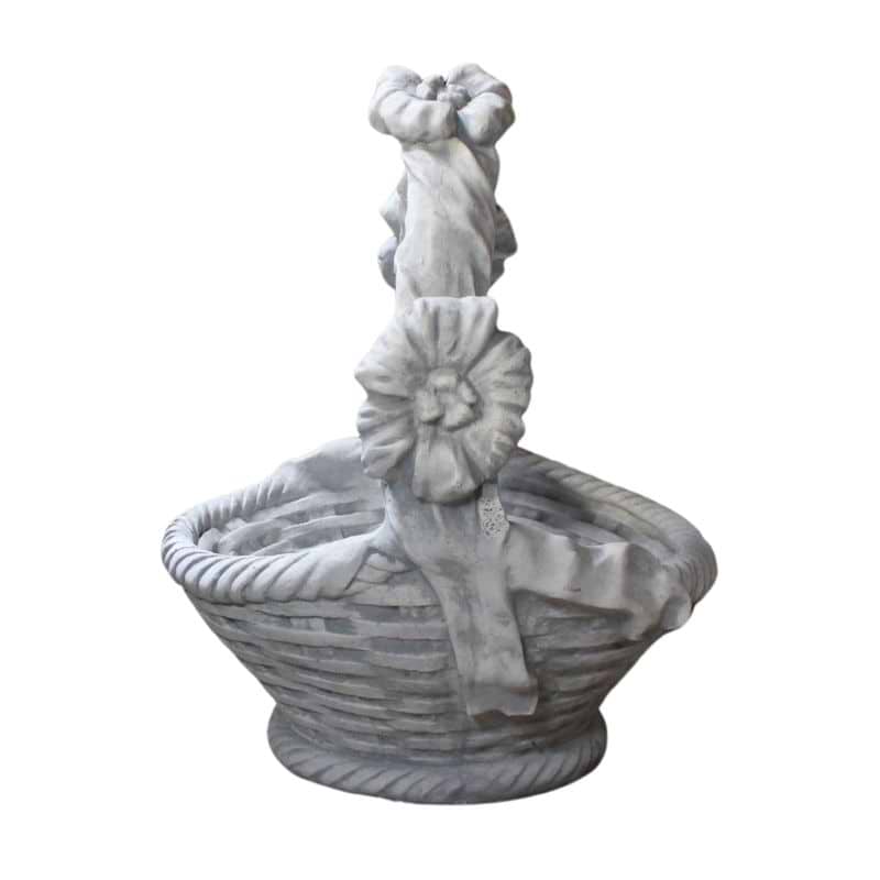 Kurv med blomster - Beton - 60 cm
