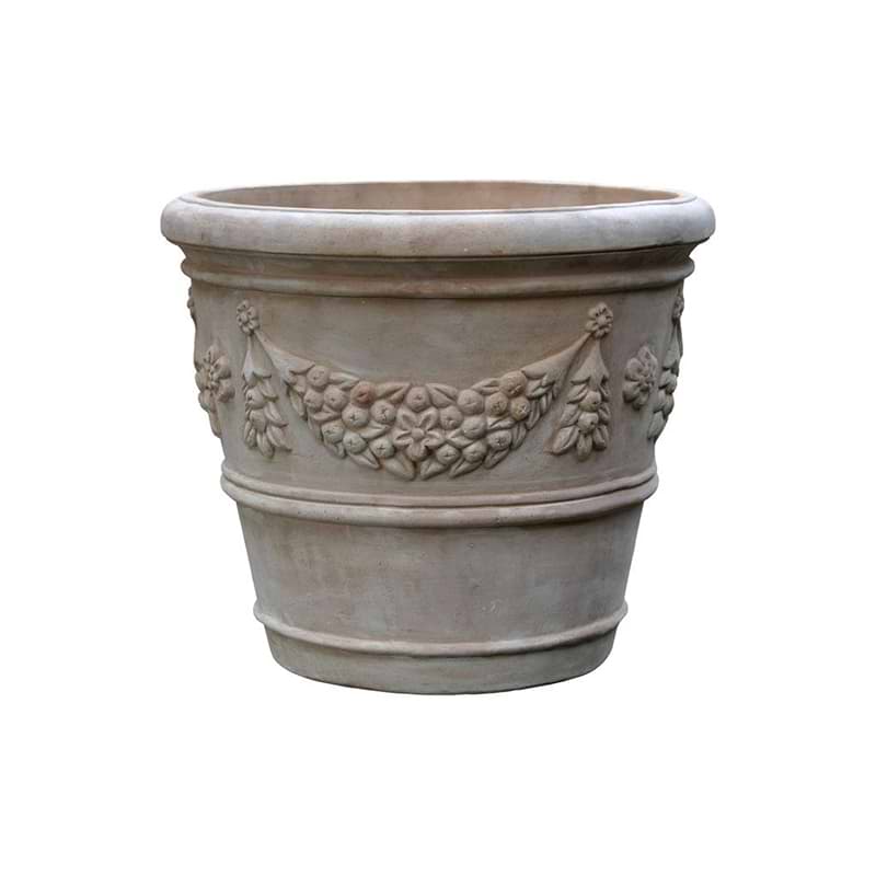 Macao Krukke Terracotta - Riller med ranke - Lille
