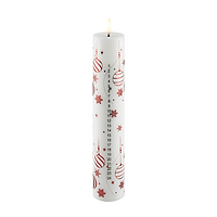 Deluxe Homeart LED Kalenderlys rød