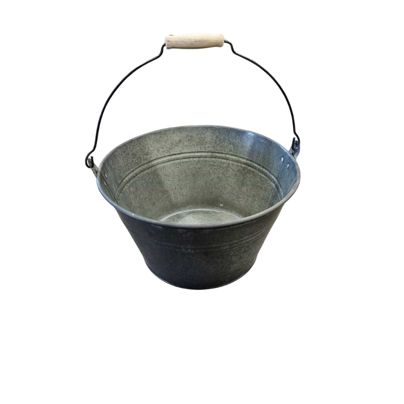 Zinkspand Med Træhåndtag H17,5cm
