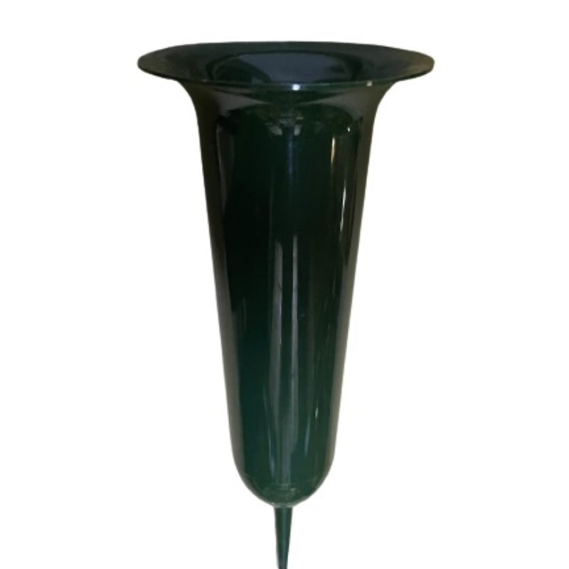 Grøn vase i plast