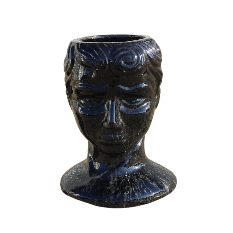 Krukke Ansigt Antik - Sort - H46 cm