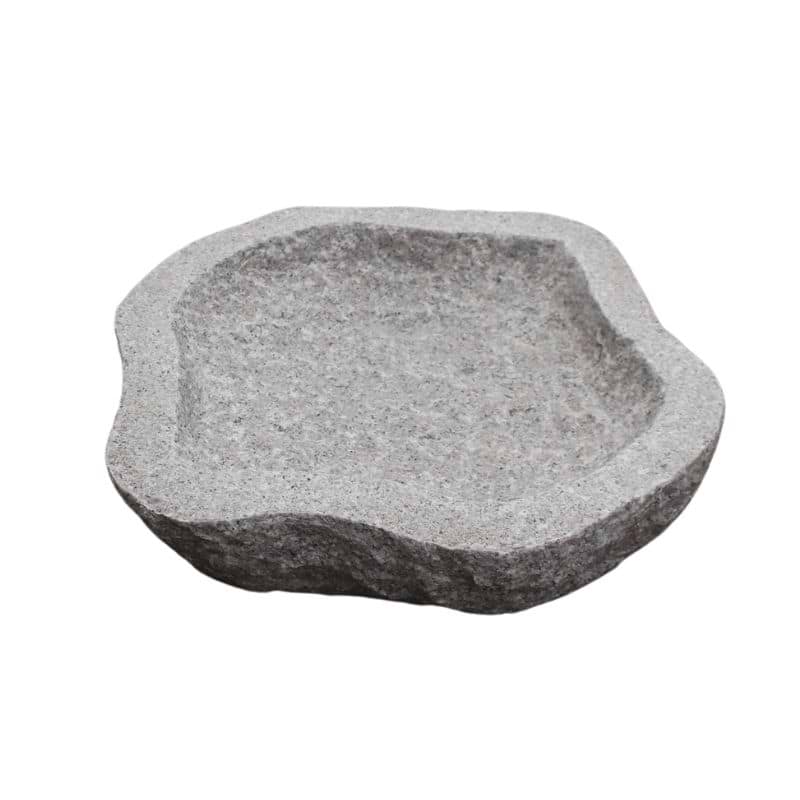 Fuglebad 'Naturform' - Rosa Granit - Flere Varianter