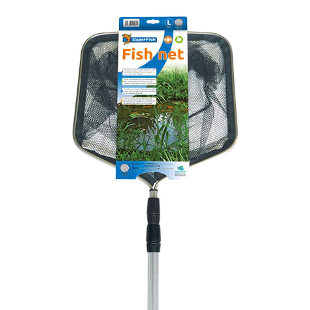 Fiskenet med teleskopskaft - Fint - L