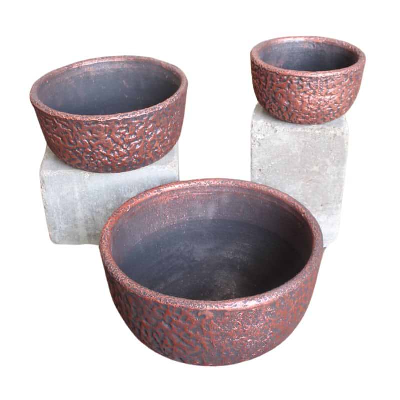 Krukke/skål - Antik metallic - Flere Varianter