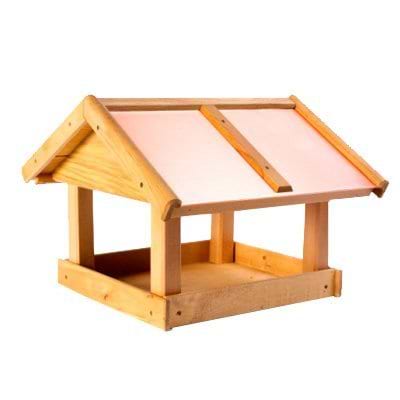 Fuglefoderhus Natur - Royal Firkantet - 43x45 cm