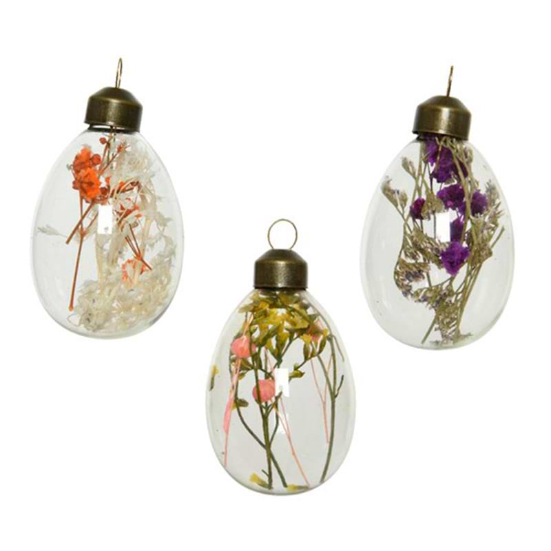 Glasæg Tørrede Blomster