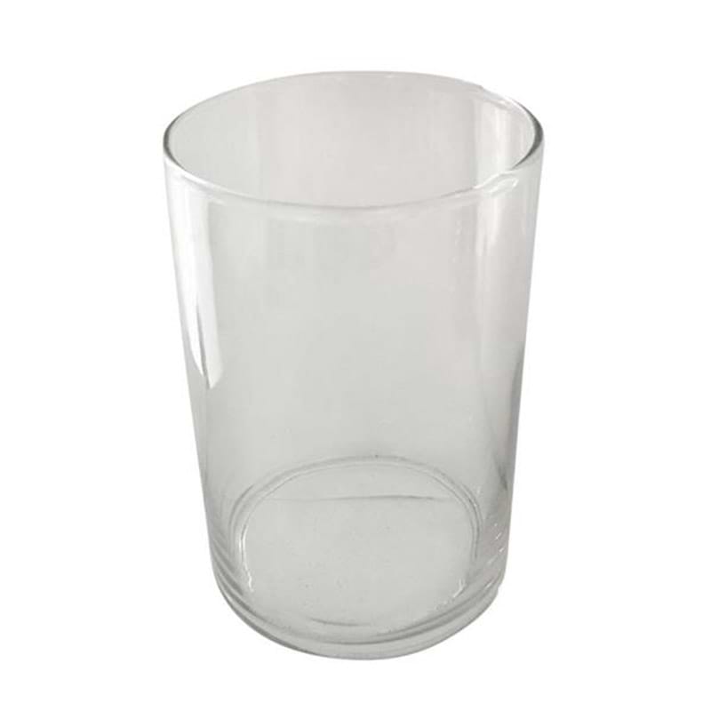 Glasvase klar rund