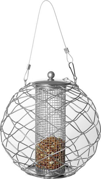 Fuglefoderhus Kugle - Globe Nut - Pulverlakeret Stål
