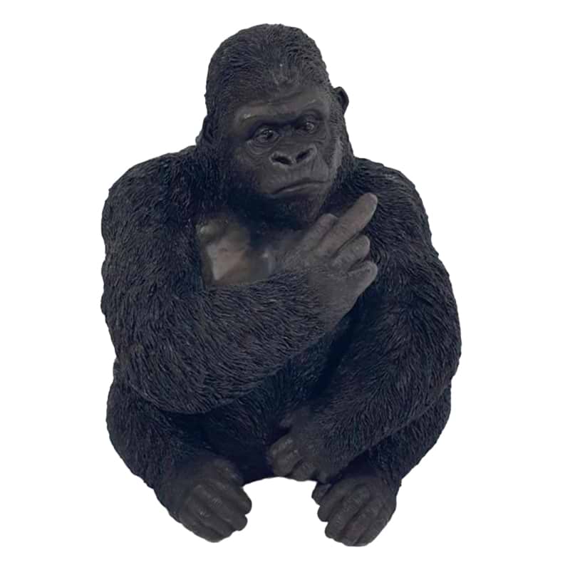 Gorilla med finger - Sort - H30,5 cm