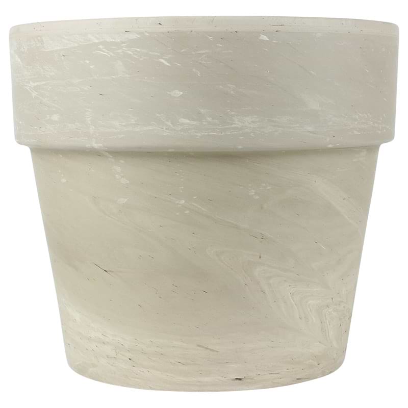 Lerkrukke - Granit - 24 cm - med underskål