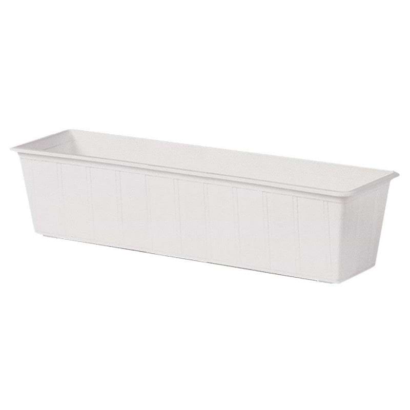 Hvid plast altankasse