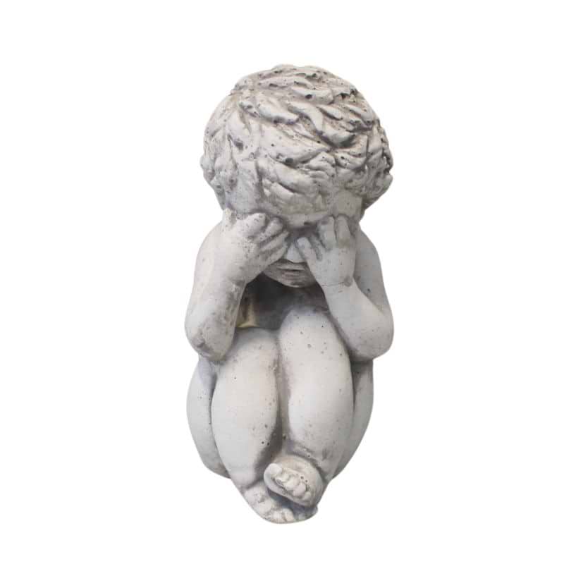 'Ikke se' - Betonfigur - 17 cm
