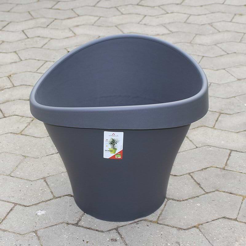 Krukke plast grå