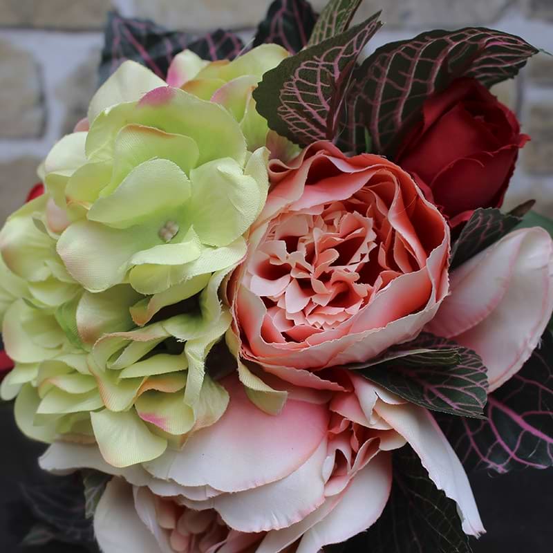 kunstig blomsterbuket