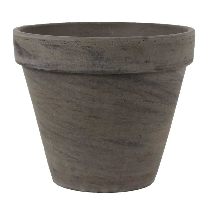 Lerkrukke - Mørk mocca - 31 cm - med underskål